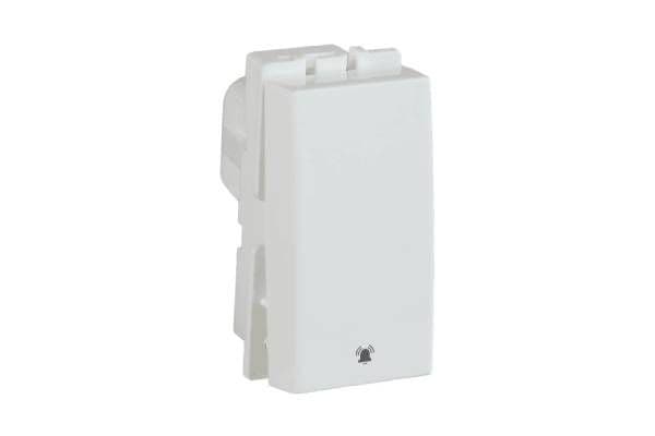 Signia 10 A Bell Push Switch White