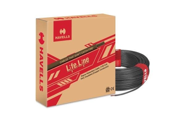 Lifeline FR 6.0 sq. mm 180 m Black